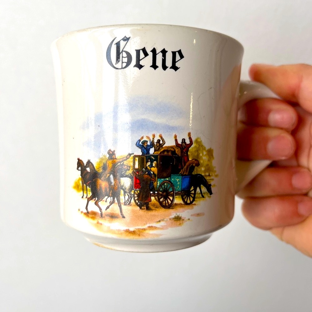 3/$30 🌟 Vintage GENE Ceramic Western Mug